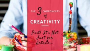 3 Components of Creativity (infographic)